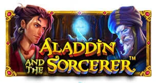 Logo Слота Aladdin And The Sorcerer Logo Aladdin And The Sorcerer