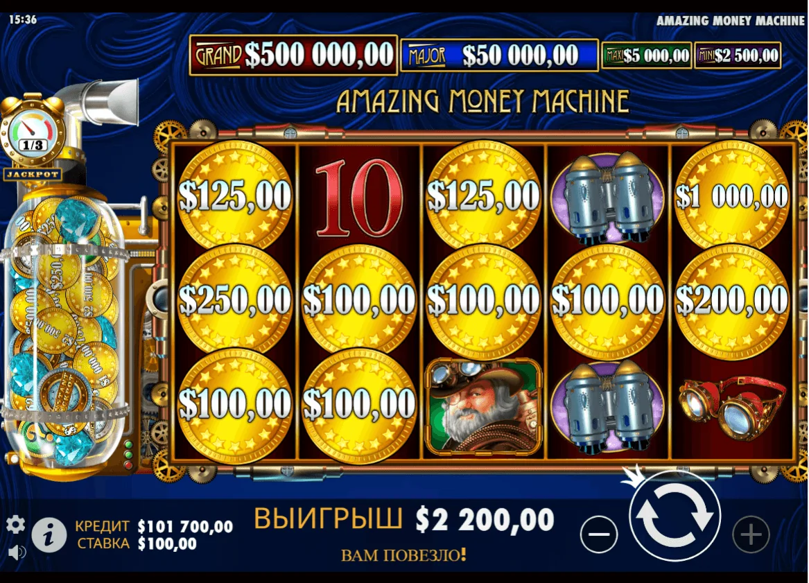 Gameplay amazing money machine 3