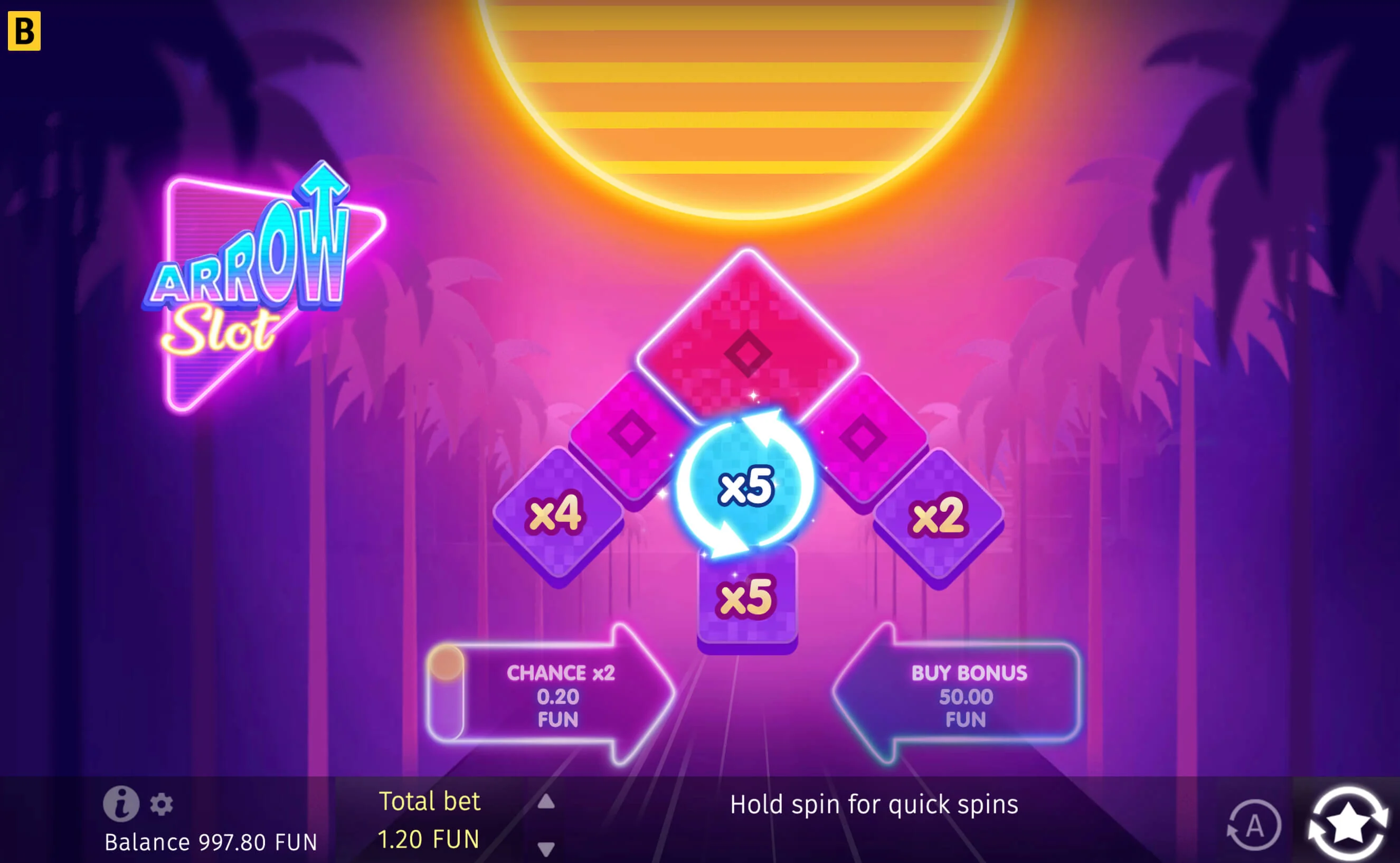 Gameplay arrow slot