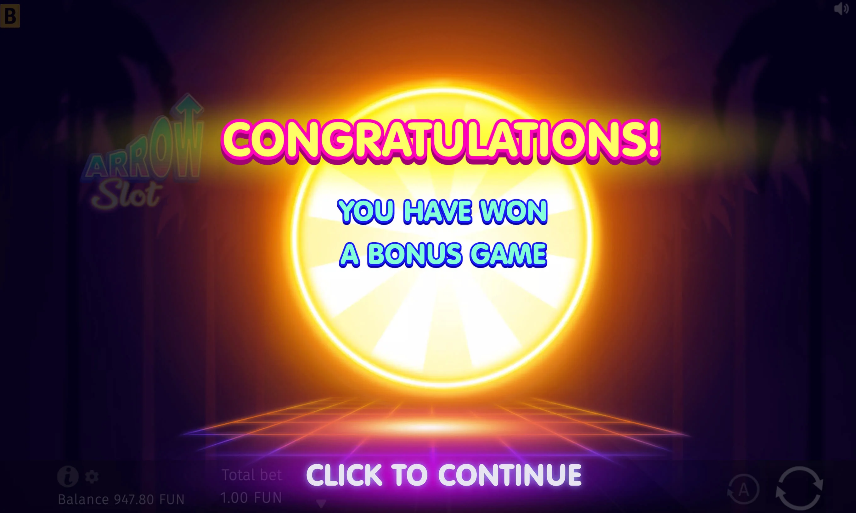Gameplay arrow slot