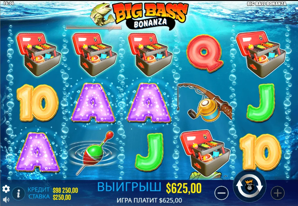 Gameplay big bass bonanza 4
