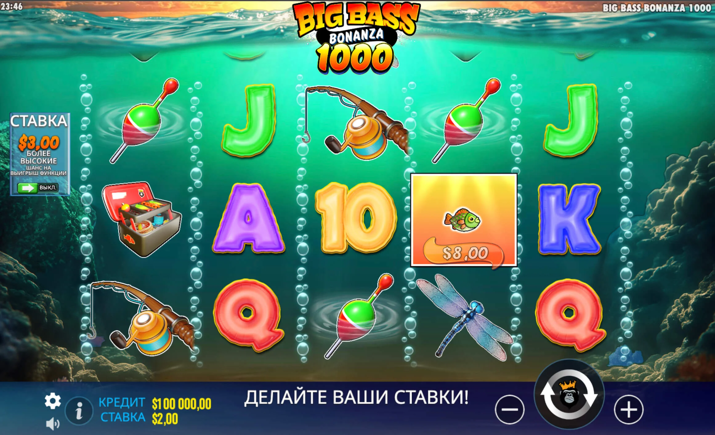 Gameplay big bass bonanza 1000