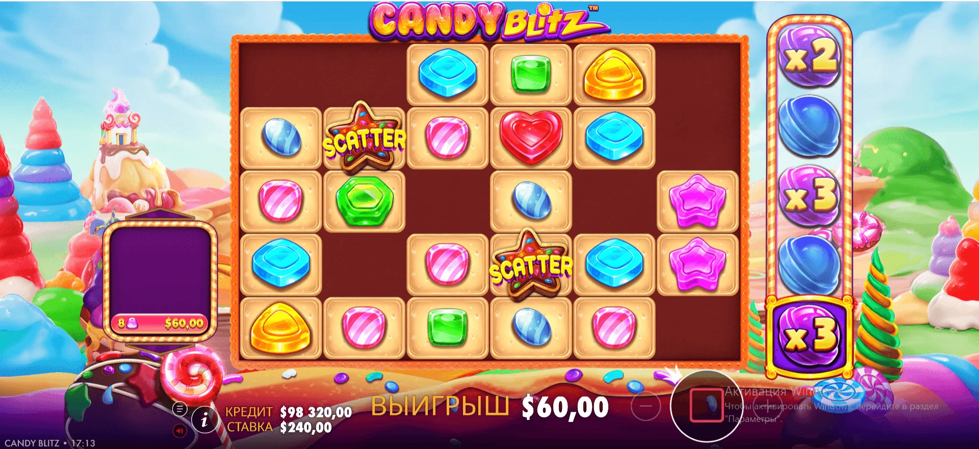 Gameplay candy blitz 2