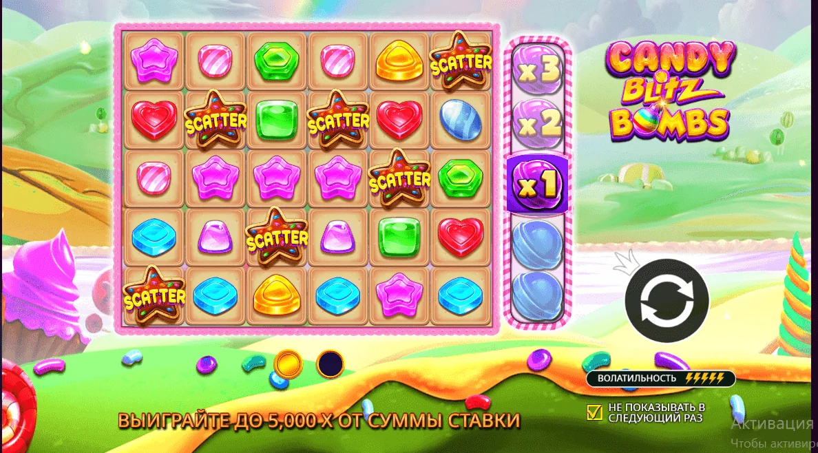 Gameplay candy blitz bombs 1
