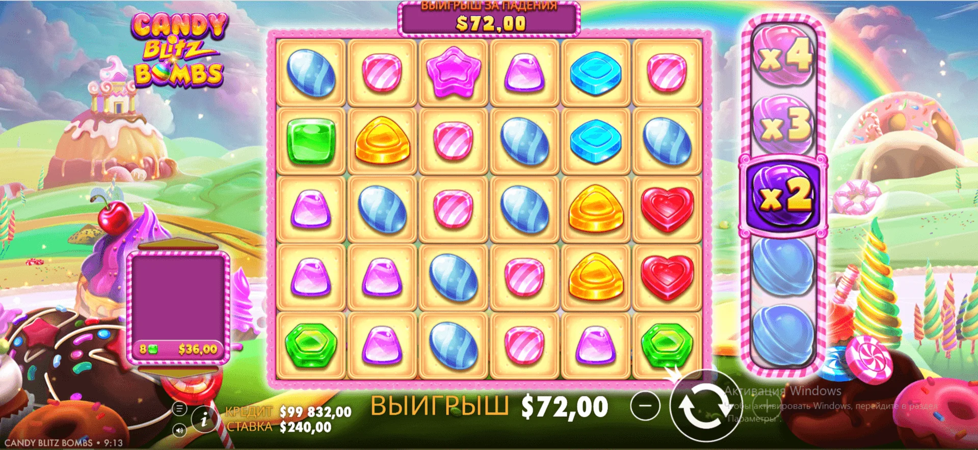 Gameplay candy blitz bombs 3