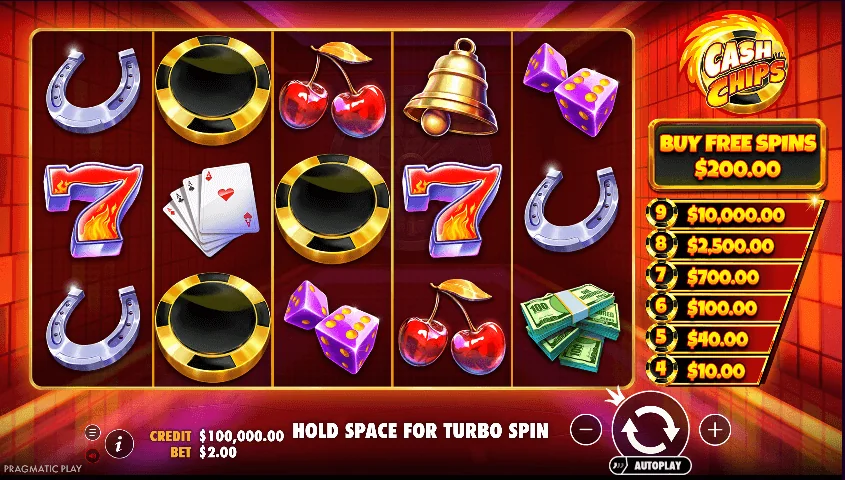Gameplay cash chips 1