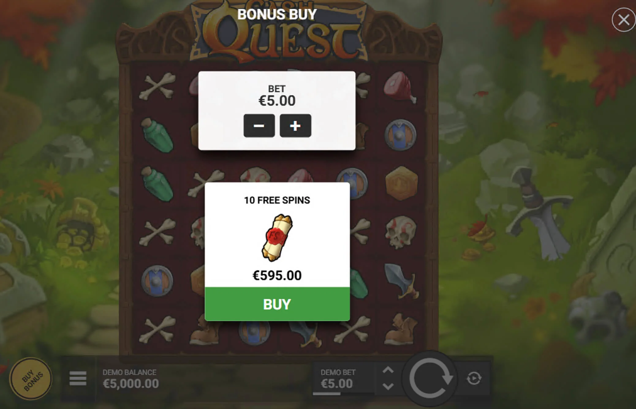 Gameplay cash quest