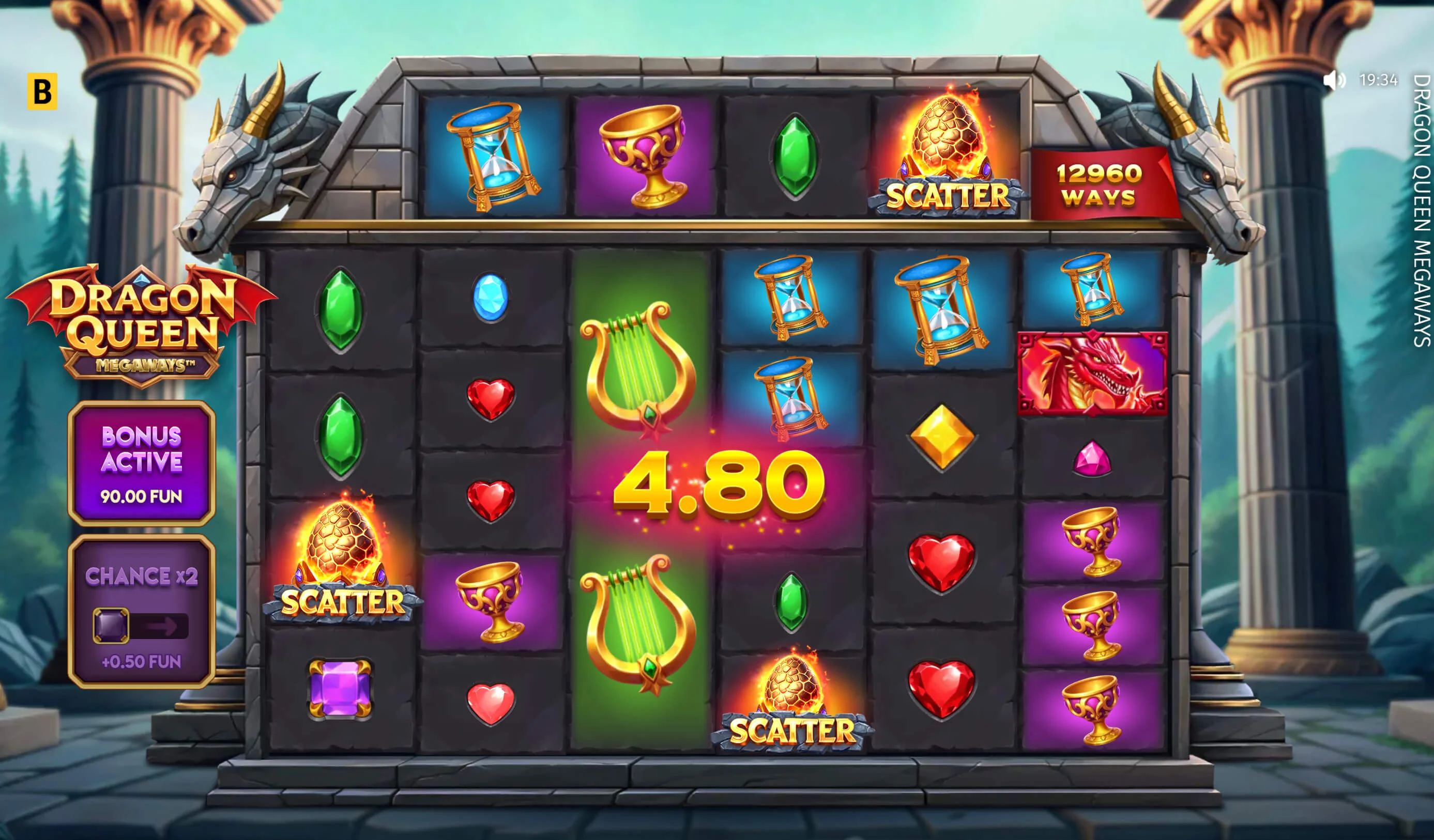 Gameplay dragon queen megaways tm