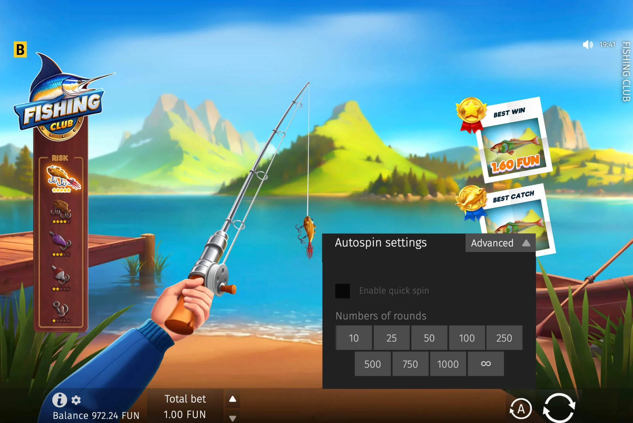 Gameplay fishing club