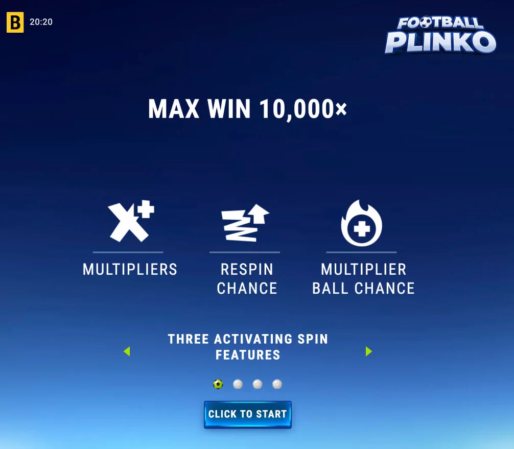 Gameplay football plinko