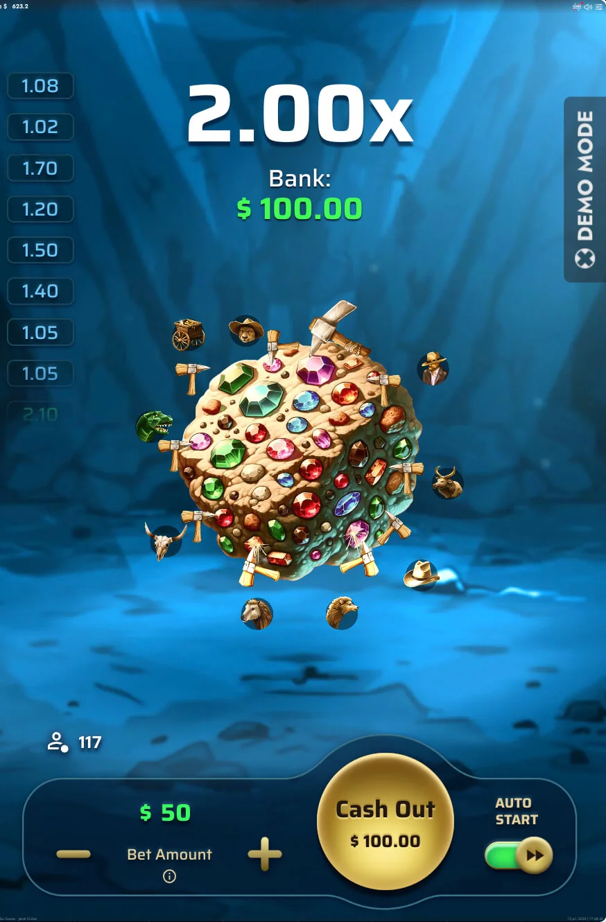 Gameplay jewel clicker