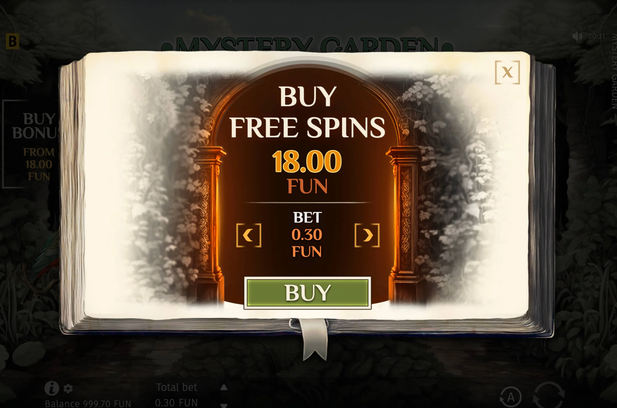 Gameplay mystery garden