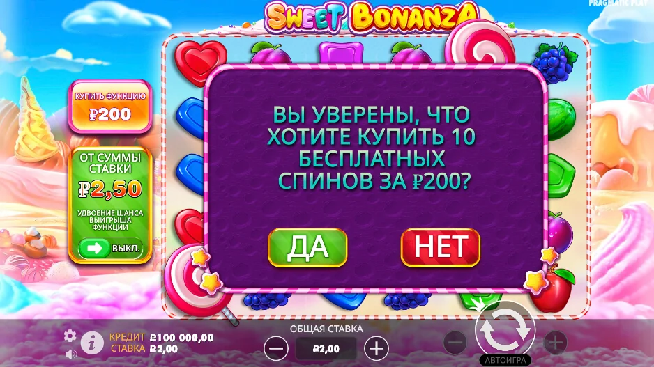 Gameplay sweet bonanza