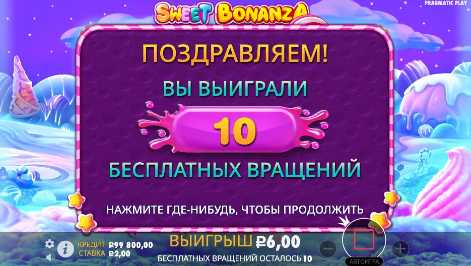 Gameplay sweet bonanza