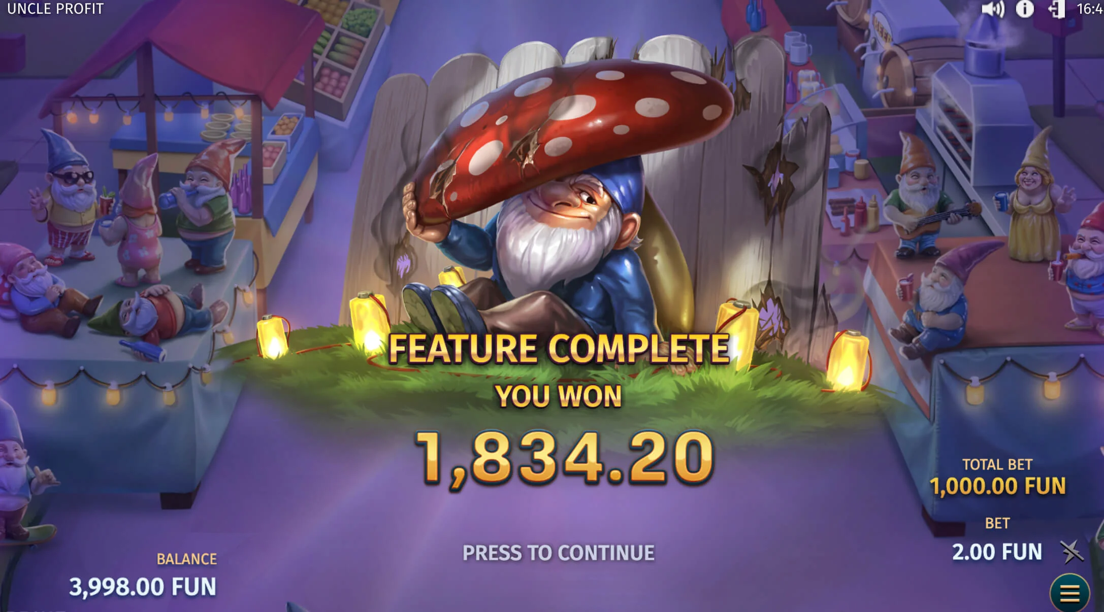 Gameplay uncle profit